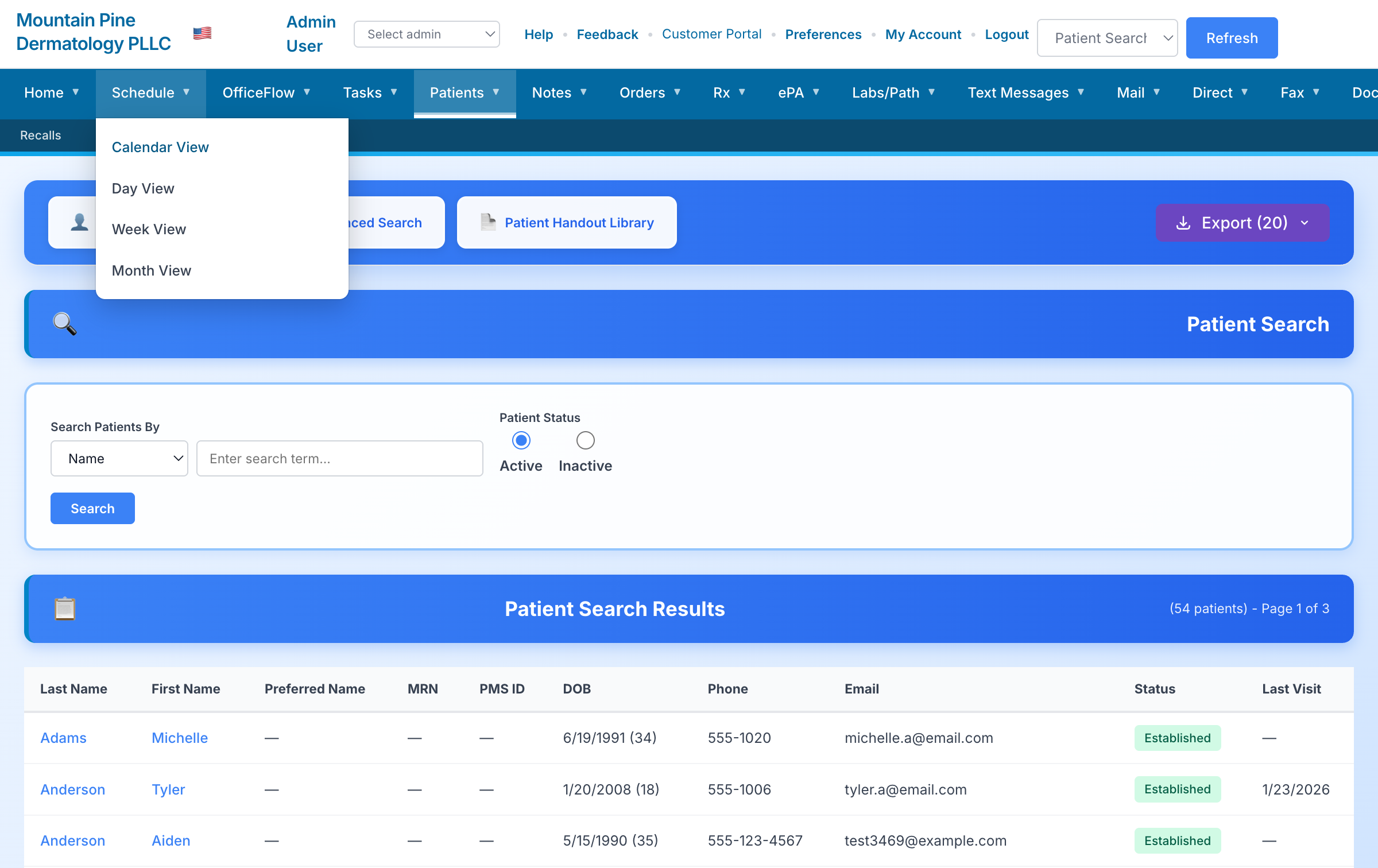 Patient records